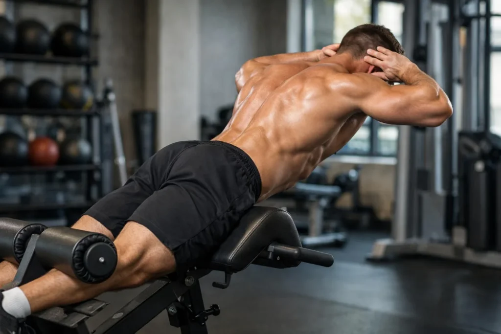 Ćwiczenia na prostowniki grzbietu – hyperextension na ławce rzymskiej