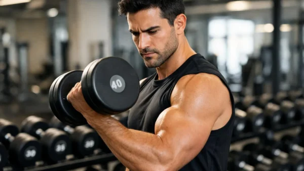 Drop set – technika wykonania z hantlami