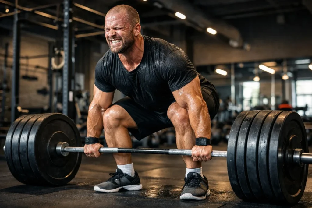 Trening siłowy spalanie kalorii – martwy ciąg w siłowni